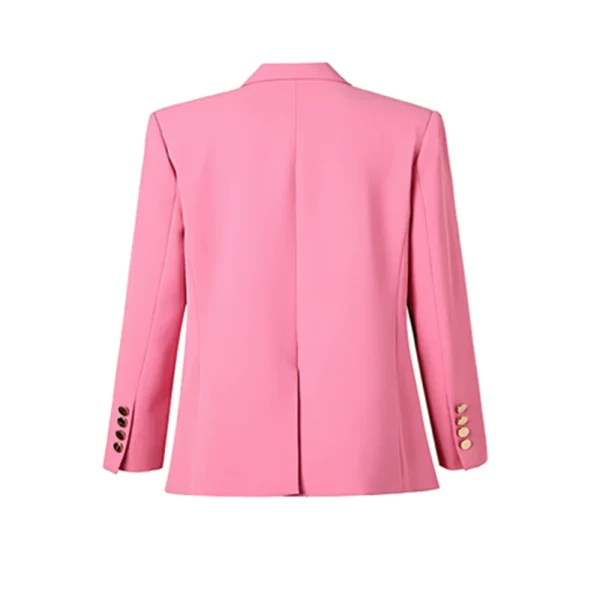 Euro-american-Style-High-Street-Baby-Pink-Women-Loose-Design-Straight-Shape-Fall-Female-Blazers-Printing