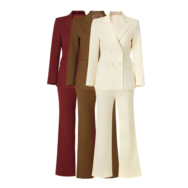 Gentle-3-Colors-Chic-Design-Classic-Beige-Wine-Red-Brown-Gorgeous-Blazer-Twin-Sets-Work-Wear-1