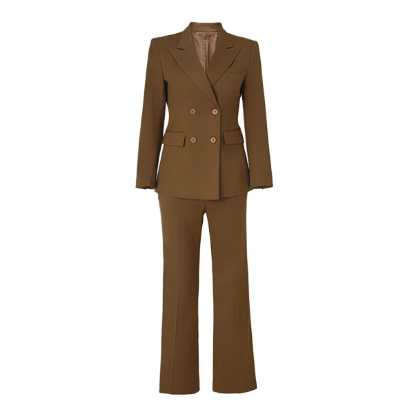 Gentle-3-Colors-Chic-Design-Classic-Beige-Wine-Red-Brown-Gorgeous-Blazer-Twin-Sets-Work-Wear