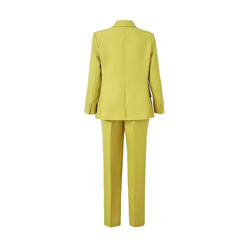 Luxury-Design-Fine-Details-Texture-Twill-Fabric-3-Colors-White-Yellow-Light-Blue-Formal-Workwear-2Pcs-1