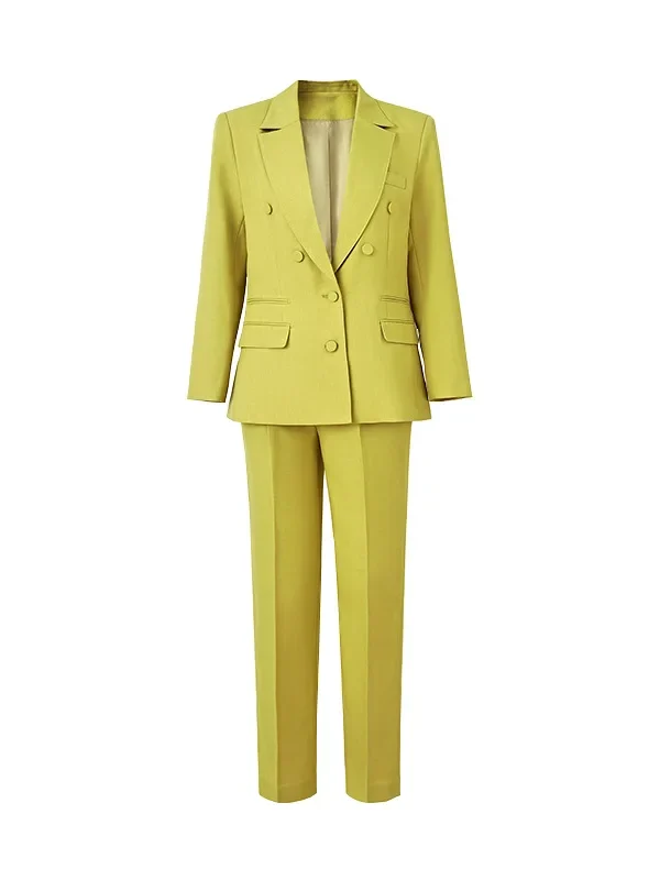 Luxury-Design-Fine-Details-Texture-Twill-Fabric-3-Colors-White-Yellow-Light-Blue-Formal-Workwear-2Pcs