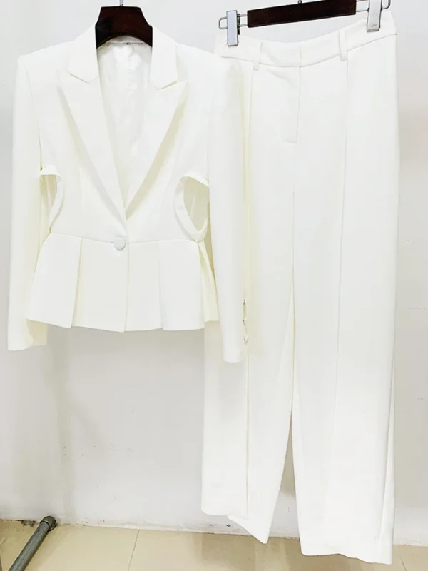 kf-S378445024cc44310b6d6bdfa59d782a9Y-Fashion-White-Side-Heart-Shape-Hollow-Mesh-Patchwork-Blazer-Split-Pants-Elegant-2-Pcs-Women-Set