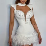 kf-S24bb869e429b4f6d96d419ce29f85623H-White-Color-Women-Sleeveless-Sexy-Shinning-Rhinestones-Feathers-Bodycon-Mini-Bandage-Dress-Nightclub-Party-Celebrate-Outfit