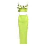 kf-S92640b4e0d684c5fab7d4d3243e91bb4J-High-Quality-Green-Color-Women-Sleeveless-Sexy-Strap-Square-Collar-2-Pieces-Bodycon-Long-Bandage-Dress