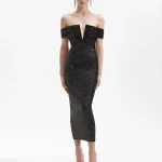 kf-S5f733bf0cfa84f098b3a5a218eab0c0bu-Sexy-Off-Shoulder-V-Neck-Diamond-Dress-Women-Folds-Short-Sleeve-Black-Luxury-Crystal-Bodycon-Dresses