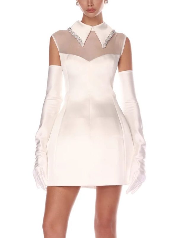 Crystal Ball Gown Mini Dress