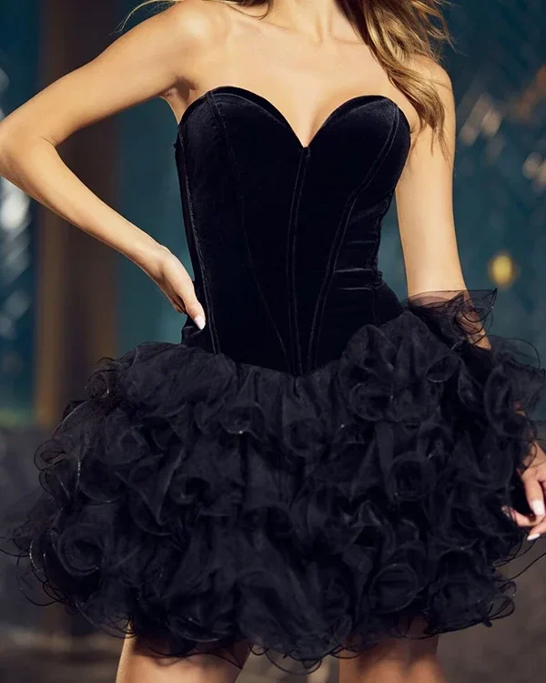 kf-S6fef478e79c34e59b76d7908a6ce4366j-Sexy-Strapless-Backless-Ruffled-Velvet-Mini-Dress-Women-Black-Sleeveless-Ruffles-Mini-Ball-Gowns-Elegant-Evening